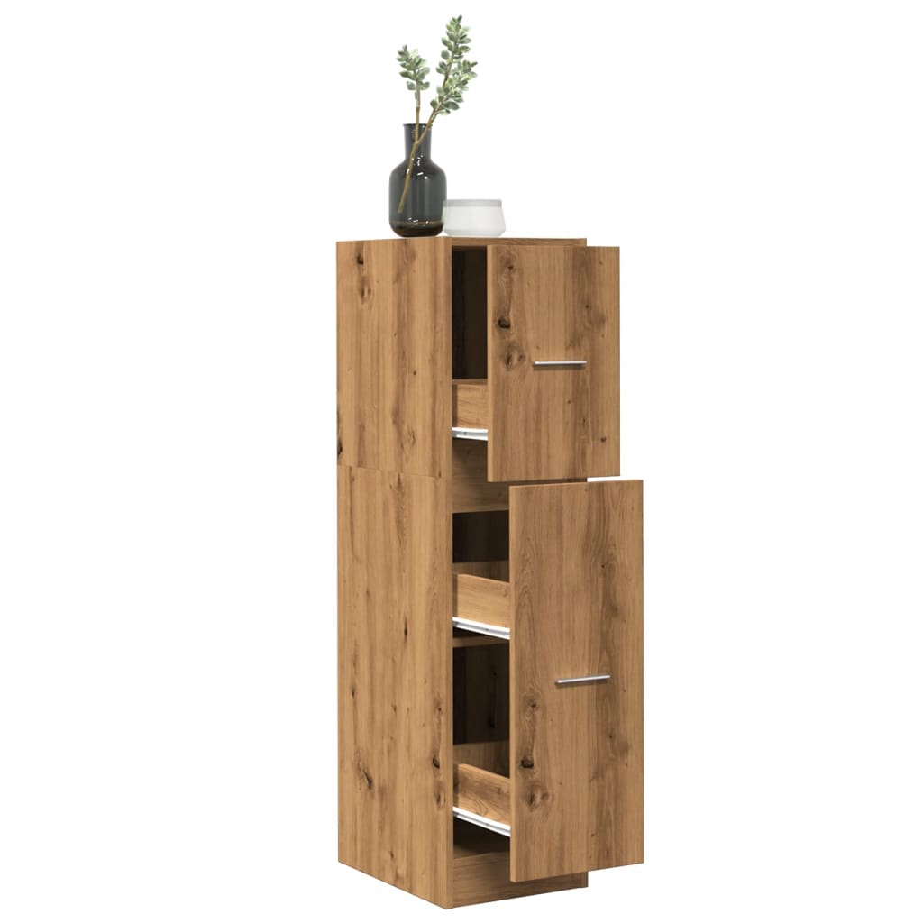 Apothecary Cabinet Artisian Oak 30x41x118 cm Engineered Wood - Bargainia.com - 8721158399663 - 855168