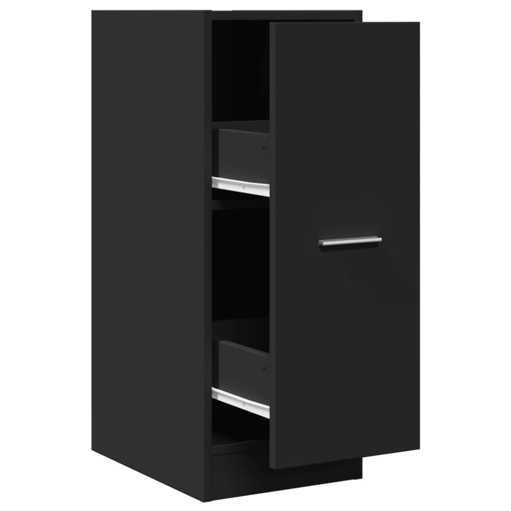 Apothecary Cabinet Black 30x41x77.5 cm Engineered Wood - Bargainia.com - 8721158399502 - 855152
