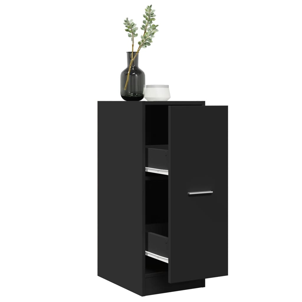 Apothecary Cabinet Black 30x41x77.5 cm Engineered Wood - Bargainia.com - 8721158399502 - 855152