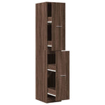 Apothecary Cabinet Brown Oak 30x41x174.5 cm Engineered Wood - Bargainia.com - 
