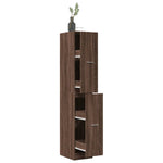 Apothecary Cabinet Brown Oak 30x41x174.5 cm Engineered Wood - Bargainia.com - 