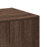 Apothecary Cabinet Brown Oak 30x41x174.5 cm Engineered Wood - Bargainia.com - 