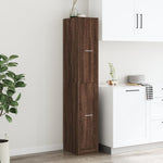 Apothecary Cabinet Brown Oak 30x41x174.5 cm Engineered Wood - Bargainia.com - 