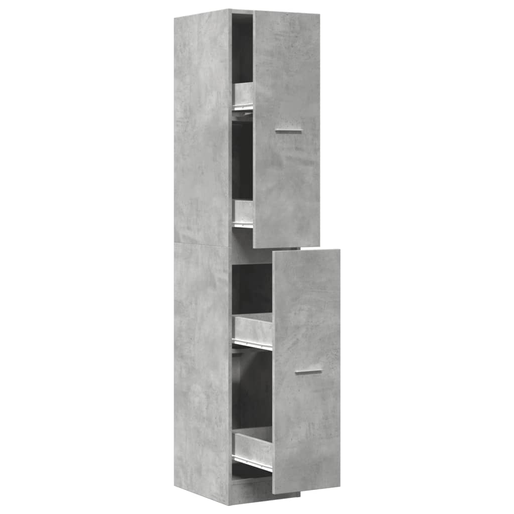Apothecary Cabinet Concrete Grey 30x41x174.5 cm Engineered Wood - Bargainia.com - 8721158405852 - 3309630