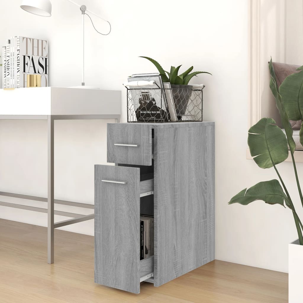 Apothecary Cabinet Grey Sonoma 20x45.5x60 cm Engineered Wood - Bargainia.com - 8720286955994 - 815865
