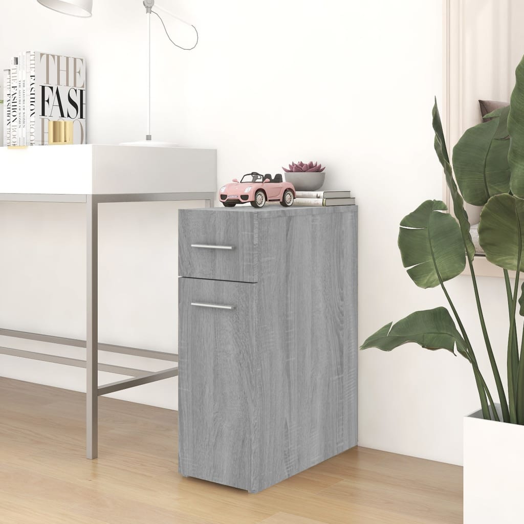 Apothecary Cabinet Grey Sonoma 20x45.5x60 cm Engineered Wood - Bargainia.com - 8720286955994 - 815865