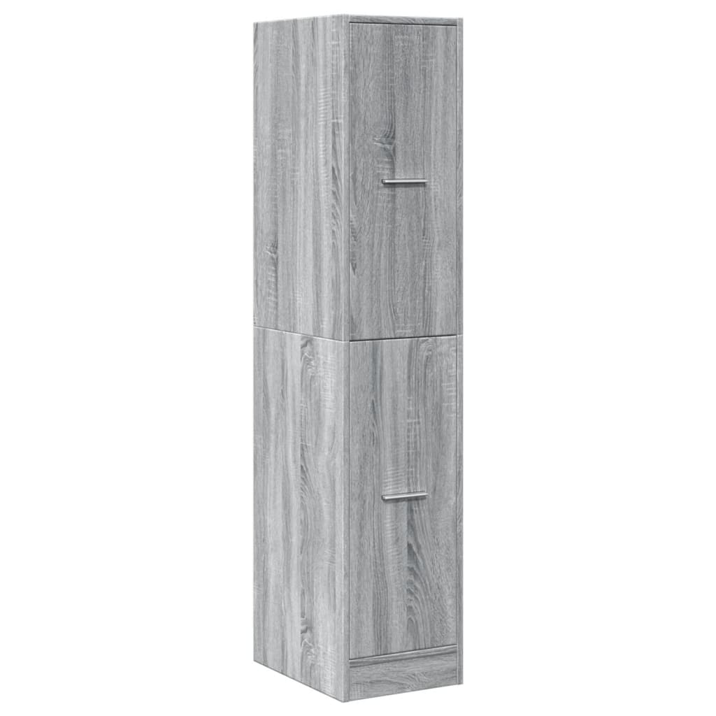 Apothecary Cabinet Grey Sonoma 30x41x144.5 cm Engineered Wood - Bargainia.com - 8721158399724 - 855174