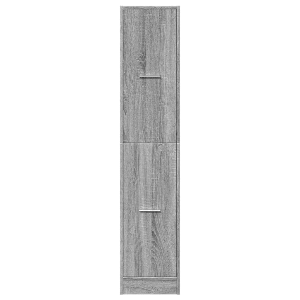 Apothecary Cabinet Grey Sonoma 30x41x144.5 cm Engineered Wood - Bargainia.com - 8721158399724 - 855174