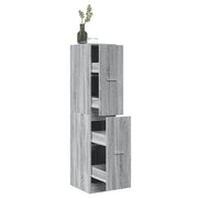 Apothecary Cabinet Grey Sonoma 30x41x144.5 cm Engineered Wood - Bargainia.com - 8721158399724 - 855174