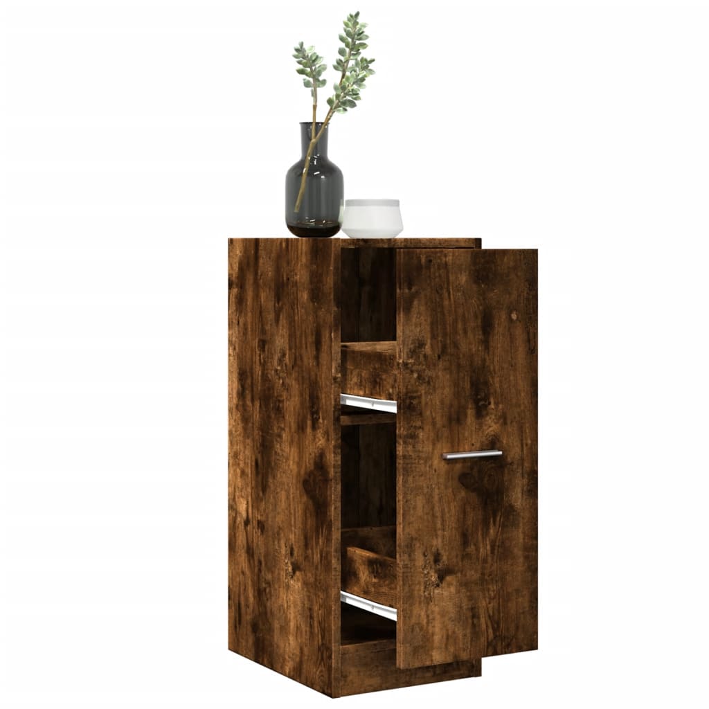 Apothecary Cabinet Smoked Oak 30x41x77.5 cm Engineered Wood - Bargainia.com - 8721158399533 - 855155