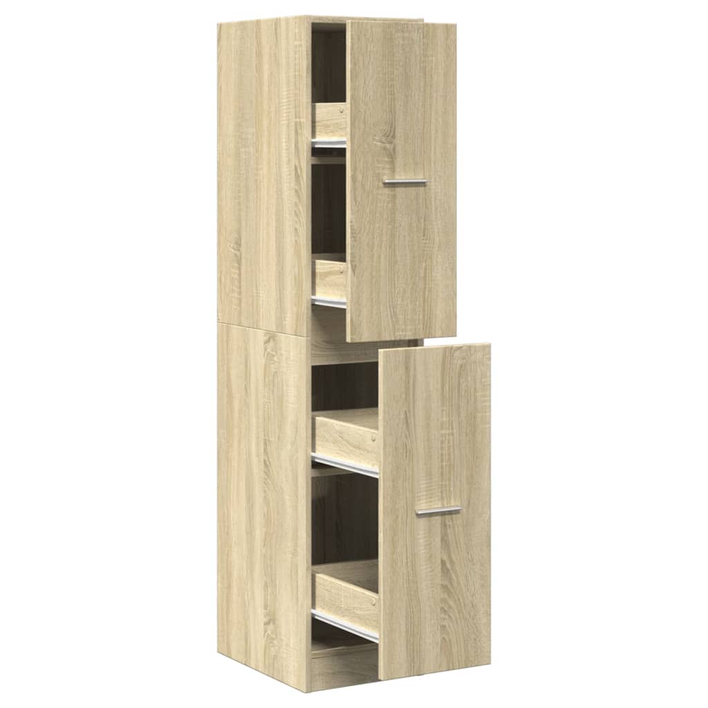 Apothecary Cabinet Sonoma Oak 30x41x144.5 cm Engineered Wood - Bargainia.com - 8721158399694 - 855171