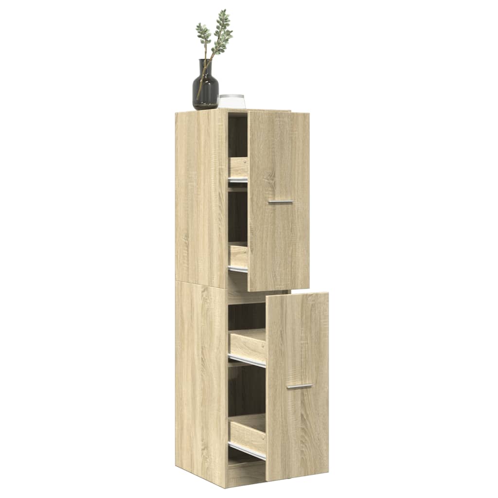 Apothecary Cabinet Sonoma Oak 30x41x144.5 cm Engineered Wood - Bargainia.com - 8721158399694 - 855171