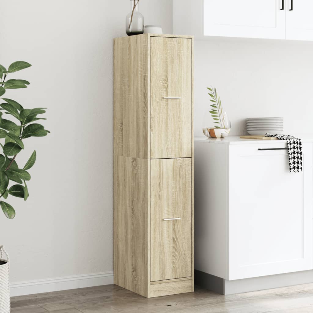 Apothecary Cabinet Sonoma Oak 30x41x144.5 cm Engineered Wood - Bargainia.com - 8721158399694 - 855171