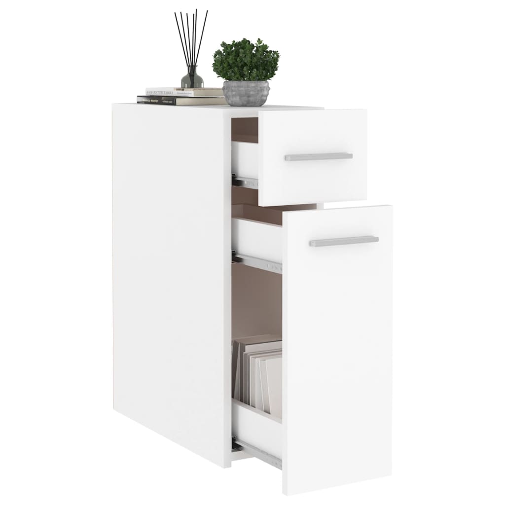 Apothecary Cabinet White 20x45.5x60 cm Engineered Wood - Bargainia.com - 8720286587324 - 804211