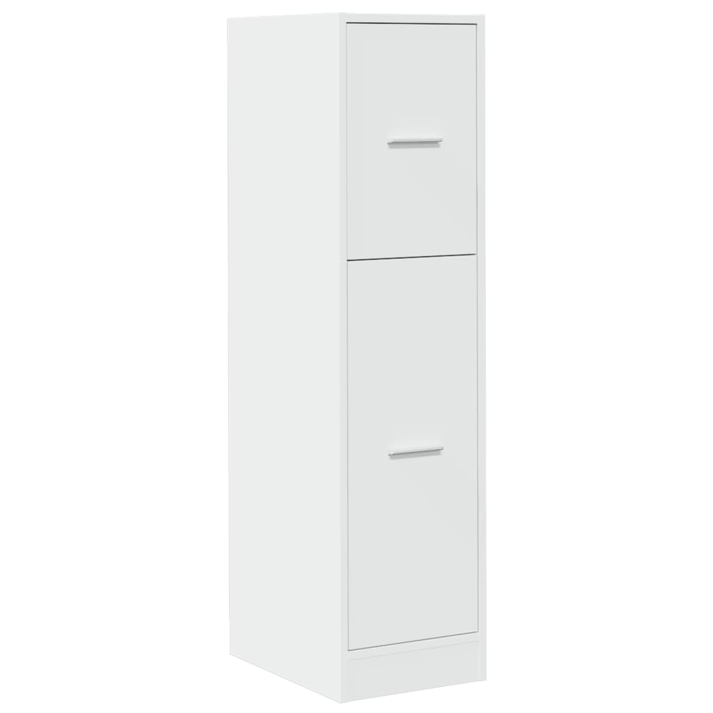Apothecary Cabinet White 30x41x118 cm Engineered Wood - Bargainia.com - 