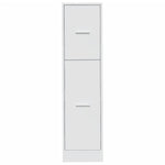 Apothecary Cabinet White 30x41x118 cm Engineered Wood - Bargainia.com - 