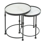Arcana Set Of 2 Round Side Tables - Bargainia.com - 5018705484624