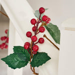 Artificial Christmas Red Berry Holly Garland - 145cm - Bargainia.com - 