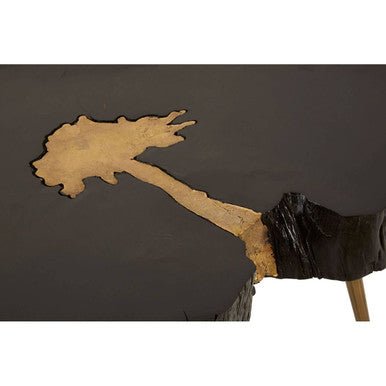 Asamra Black And Gold Coffee Table - Bargainia.com - 5018705451350
