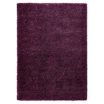 Aubergine Thick Shaggy Rug - California - Bargainia.com - 