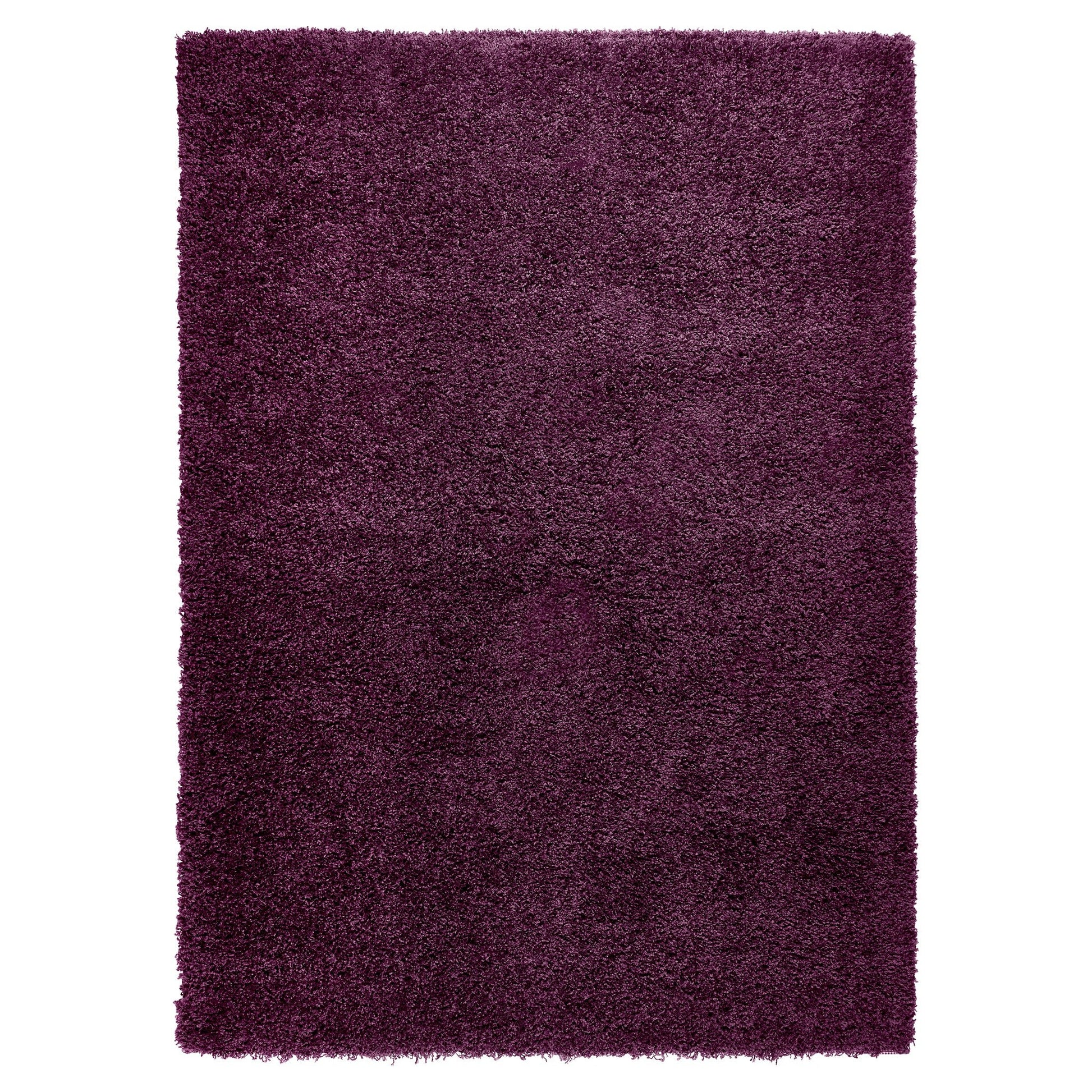 Aubergine Thick Shaggy Rug - California Rugs Rug Masters 60x110cm (2'x3'7")