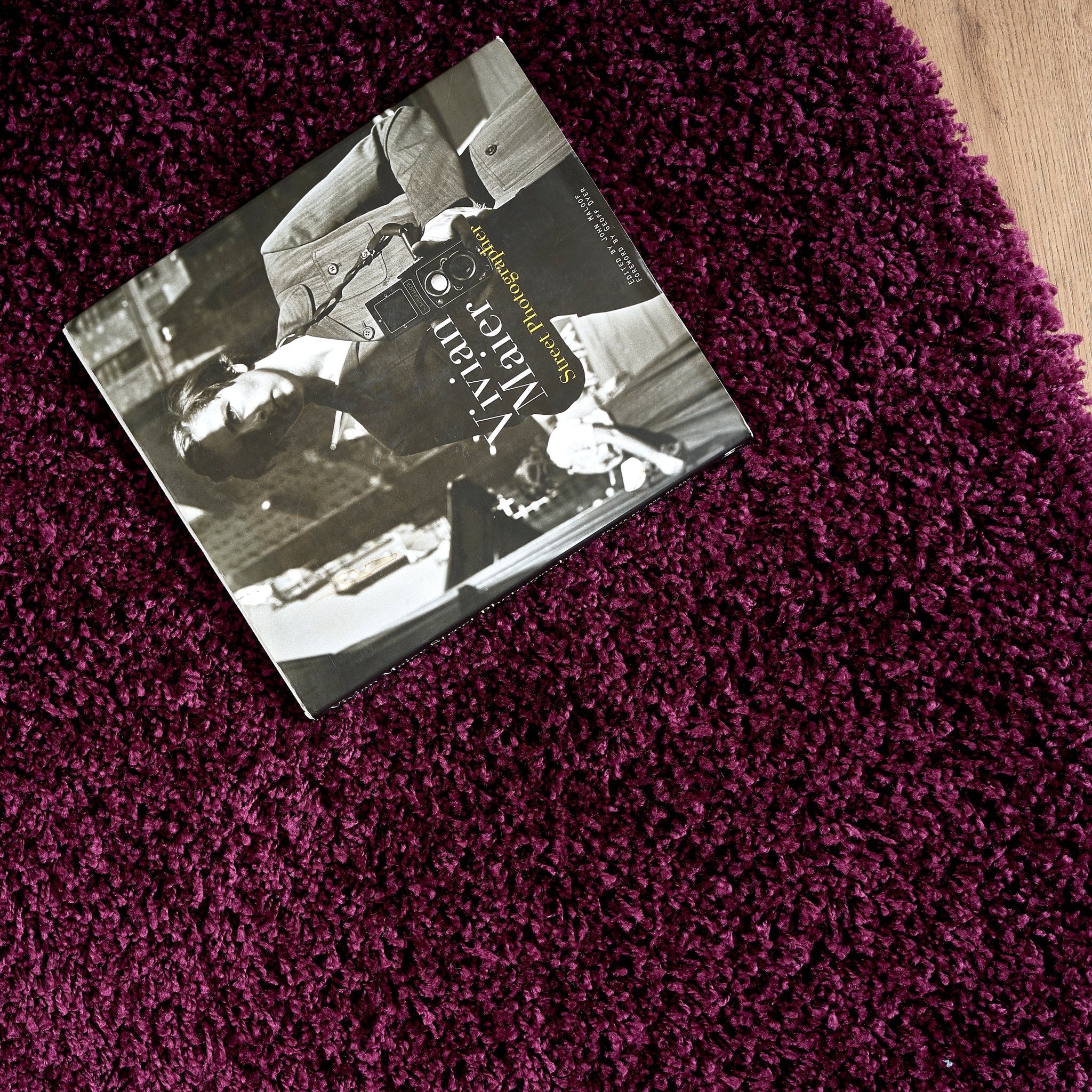 Aubergine Thick Shaggy Rug - California Rugs Rug Masters