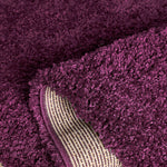 Aubergine Thick Shaggy Rug - California - Bargainia.com - 