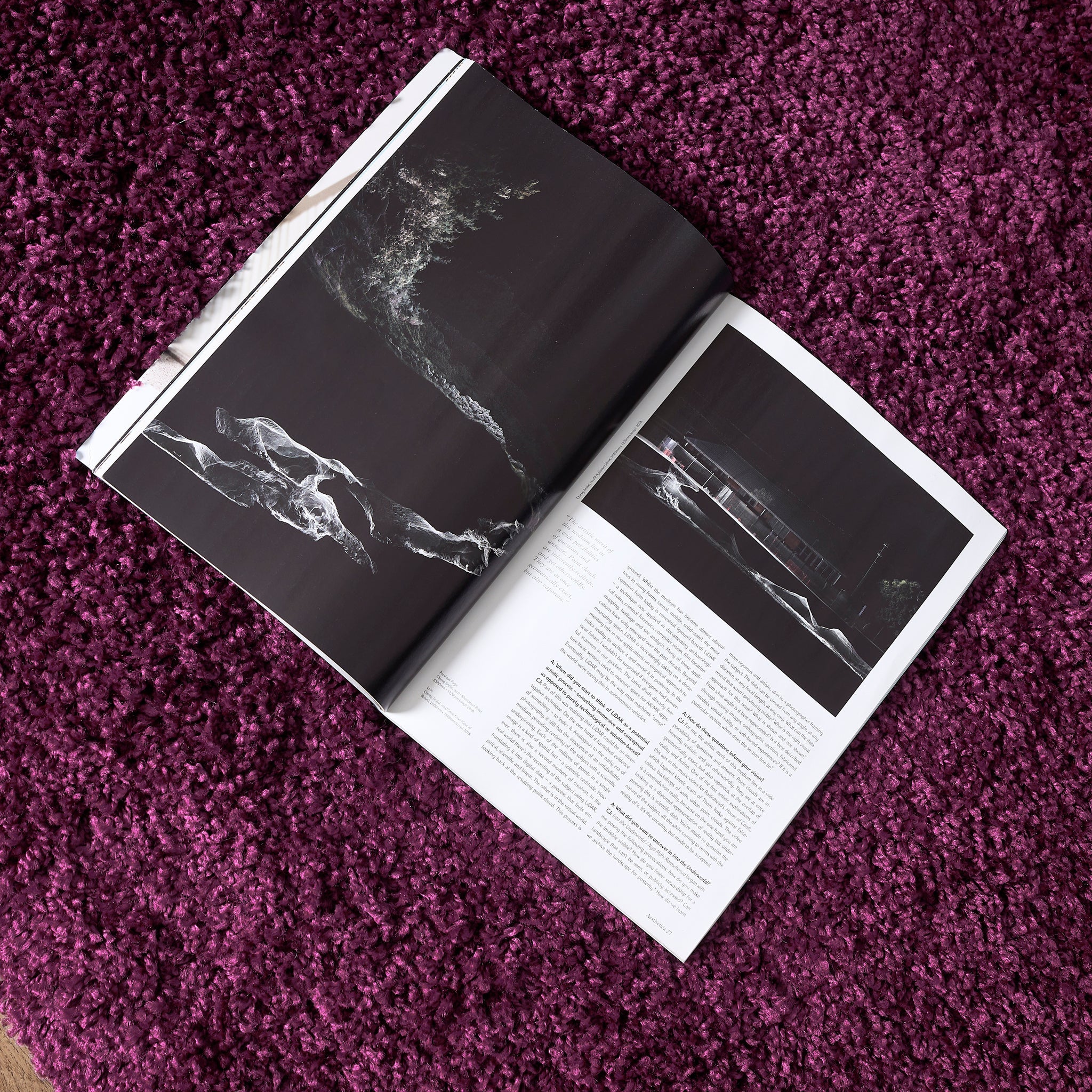 Aubergine Thick Shaggy Rug - California Rugs Rug Masters