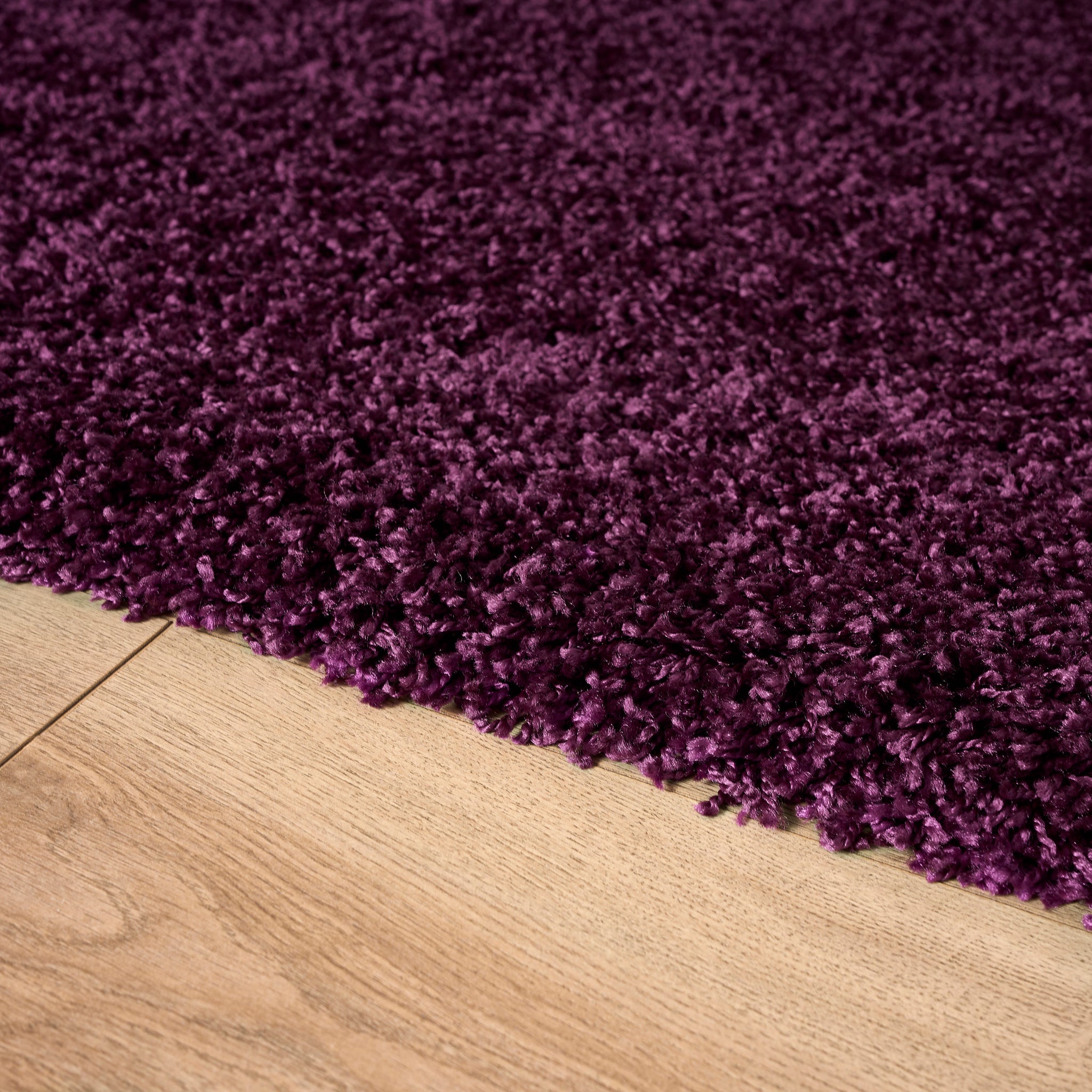 Aubergine Thick Shaggy Rug - California Rugs Rug Masters
