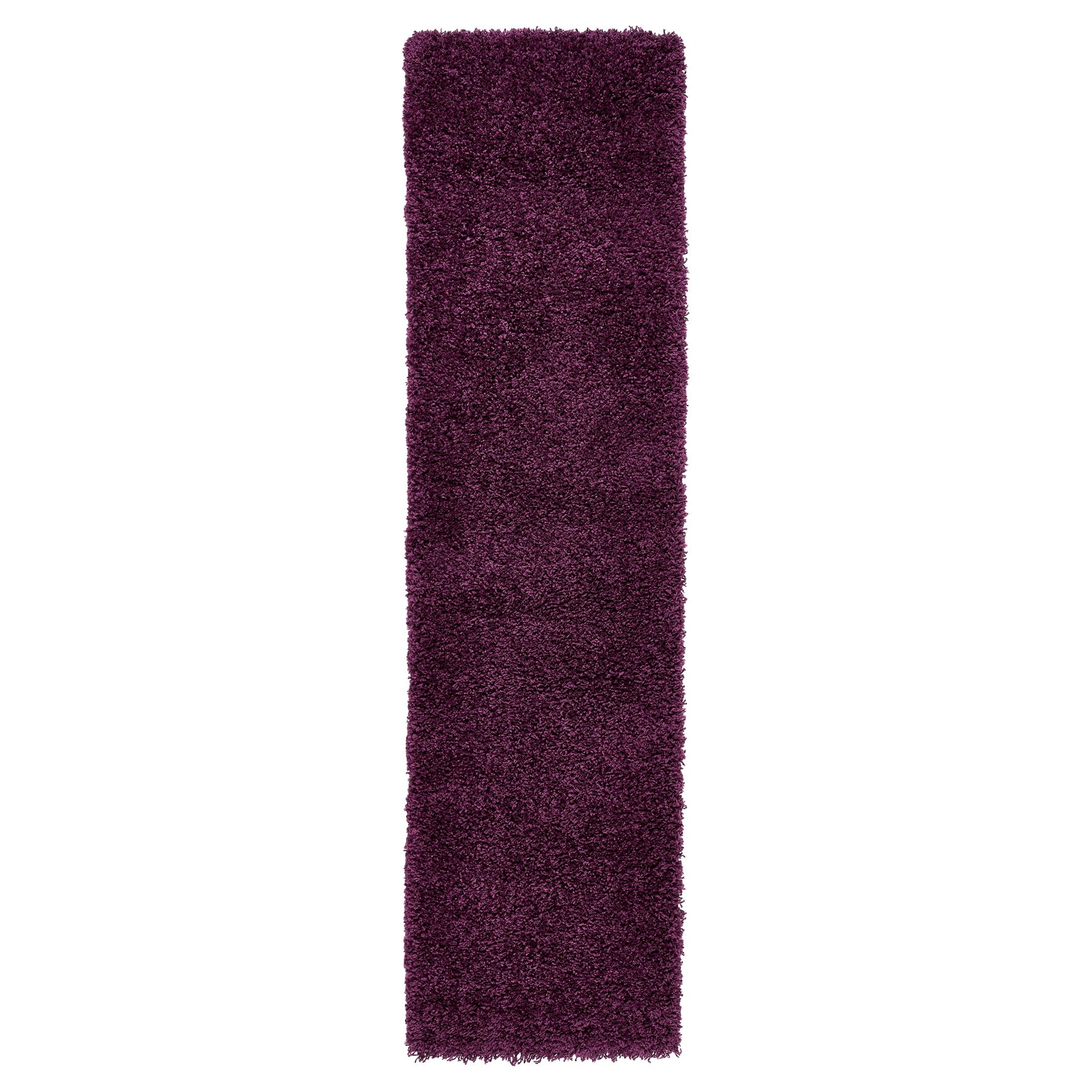 Aubergine Thick Shaggy Rug - California - Bargainia.com - 