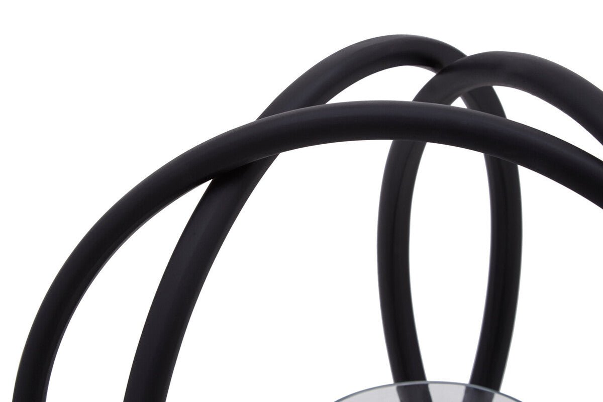 Aura Medium Matte Black Finish Candle Holder - Bargainia.com - 5018705483580