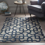 Avanti Navy Moroccan Rug - Bargainia.com - 5026134551022 - AVANTI_GRYBLU_080X150