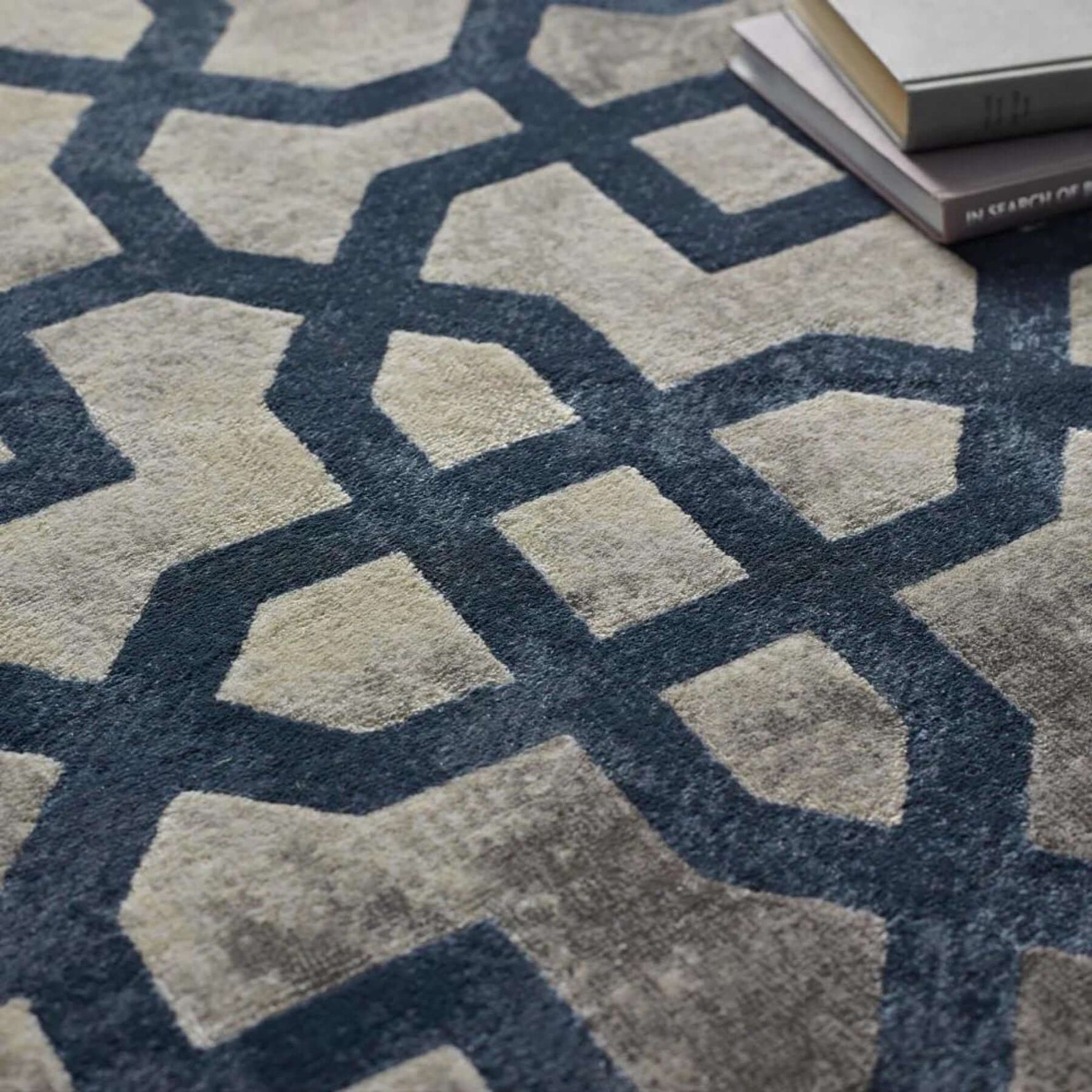 Avanti Navy Moroccan Rug - Bargainia.com - 