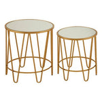 Avantis Set Of 2 Hairpin Design Side Tables - Bargainia.com - 5018705453736
