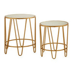 Avantis Set Of 2 Hairpin Design Side Tables - Bargainia.com - 5018705453736