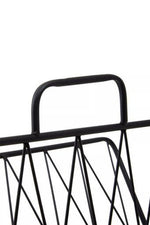 Avento Black Two Pocket Magazine Rack - Bargainia.com - 5018705978468