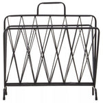 Avento Black Two Pocket Magazine Rack - Bargainia.com - 5018705978468