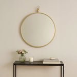 Avento Gold Mirror With Circular Hook - Bargainia.com - 5018705978611