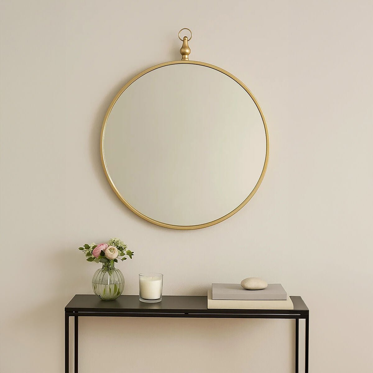 Avento Gold Mirror With Circular Hook - Bargainia.com - 5018705978611
