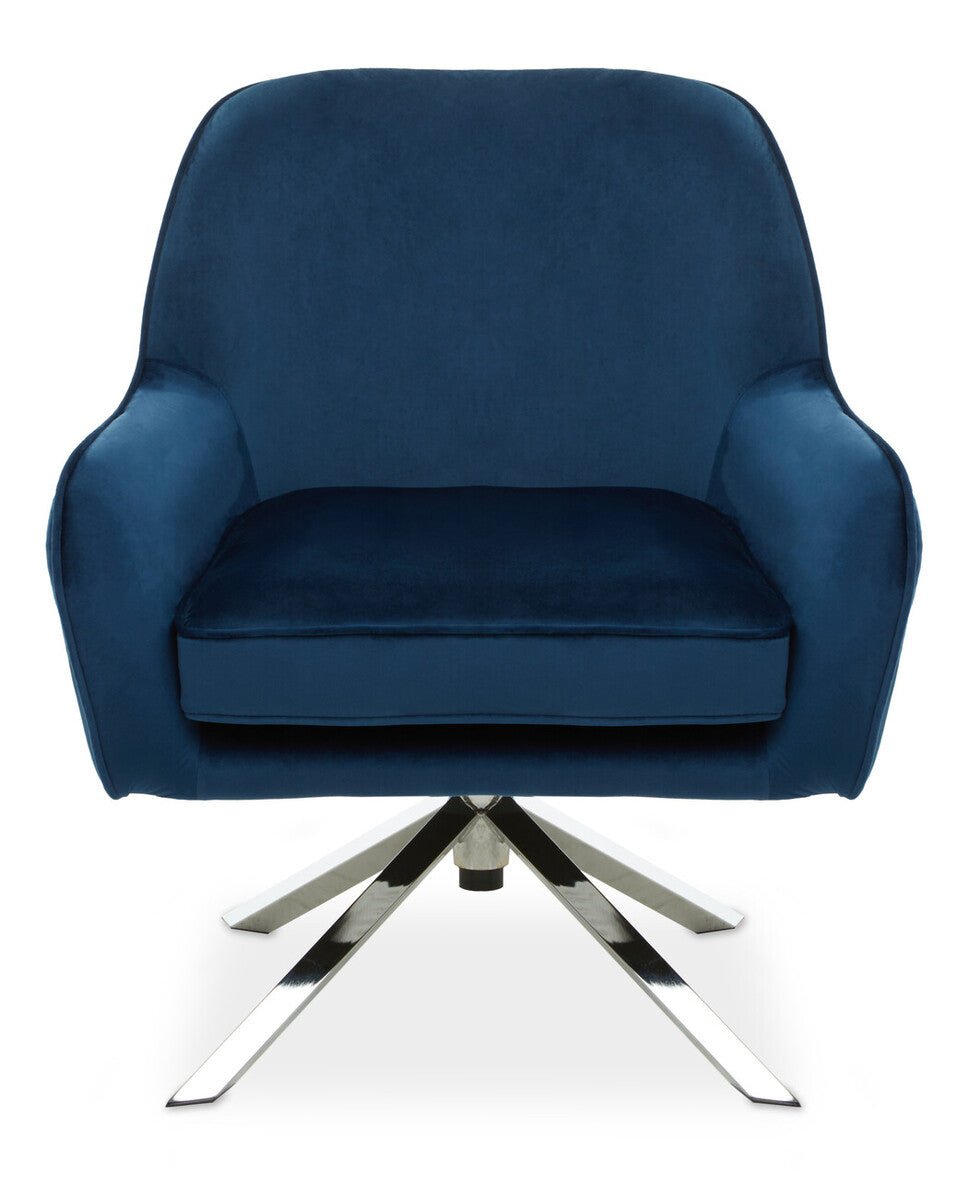 Avery Midnight Velvet Swivel Chair - Bargainia.com - 5018705534695