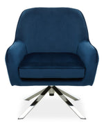 Avery Midnight Velvet Swivel Chair - Bargainia.com - 5018705534695