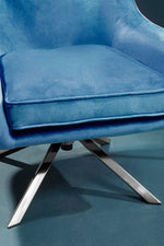 Avery Midnight Velvet Swivel Chair - Bargainia.com - 5018705534695