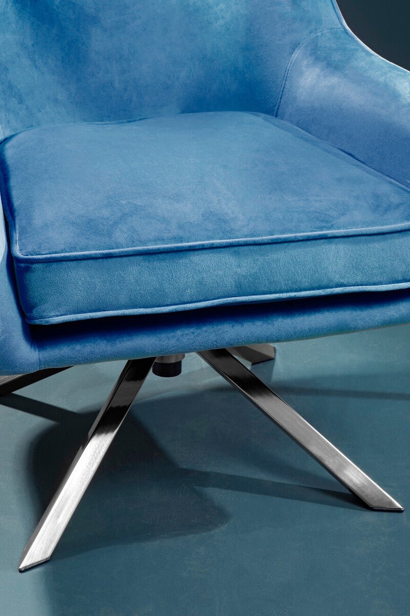 Avery Midnight Velvet Swivel Chair - Bargainia.com - 5018705534695