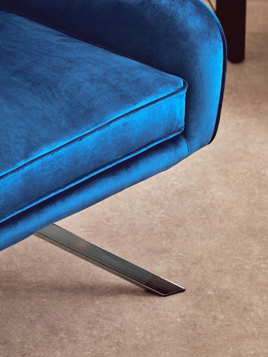 Avery Midnight Velvet Swivel Chair - Bargainia.com - 5018705534695