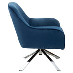 Avery Midnight Velvet Swivel Chair - Bargainia.com - 5018705534695
