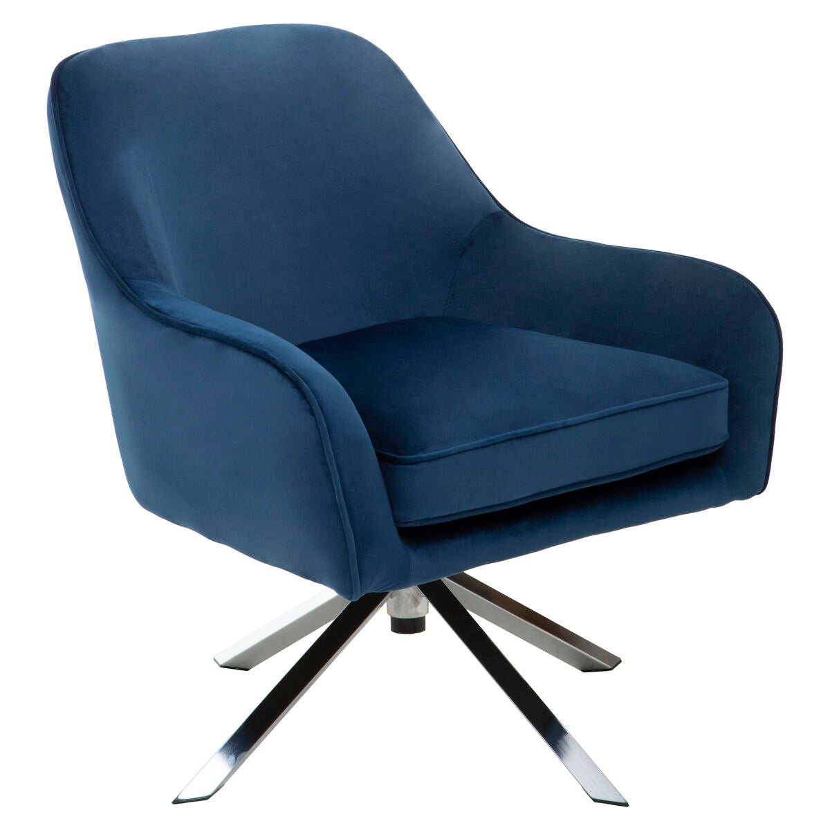 Avery Midnight Velvet Swivel Chair - Bargainia.com - 5018705534695