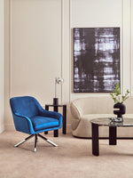 Avery Midnight Velvet Swivel Chair - Bargainia.com - 5018705534695