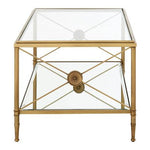Axis Coffee Table With Gold Finish Frame - Bargainia.com - 5018705430249