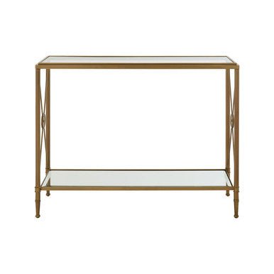 Axis Console Table With Gold Finish Frame - Bargainia.com - 5018705430263