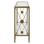 Axis Console Table With Gold Finish Frame - Bargainia.com - 5018705430263